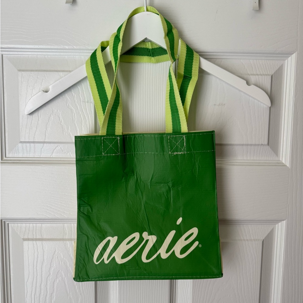 Aerie Green Reusable Mini Tote Bag